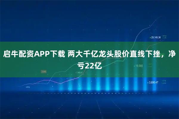 启牛配资APP下载 两大千亿龙头股价直线下挫，净亏22亿